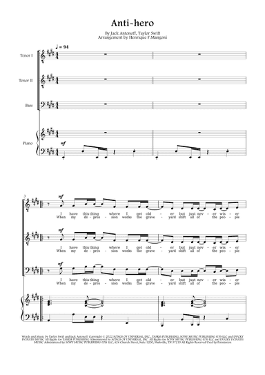 Anti-hero (arr. Henrique F Mangoni)