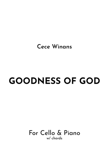 Goodness Of God (arr. Jireh J.)