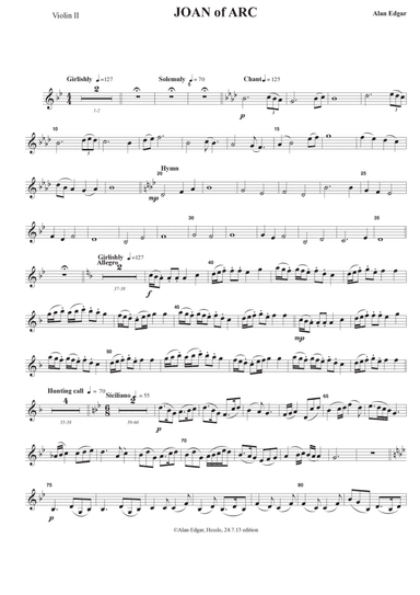 JOAN OF ARC Euphonium, Speaker and Full Orchestra