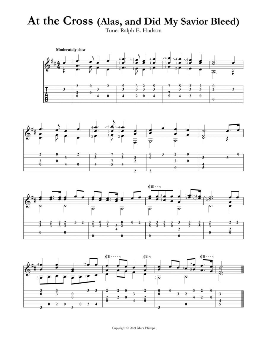 At the Cross (Alas, and Did My Savior Bleed) (arr. Mark Phillips)