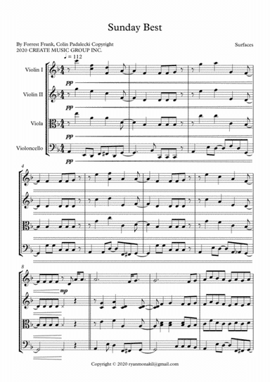 Sunday Best (arr. Ryan Hanzel Monakil)