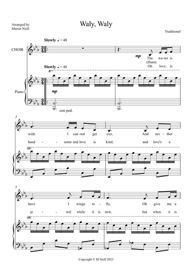 Waly, Waly (arr. Martin Neill)