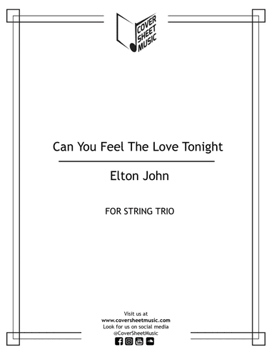 Can You Feel The Love Tonight (arr. Jose Quintana)