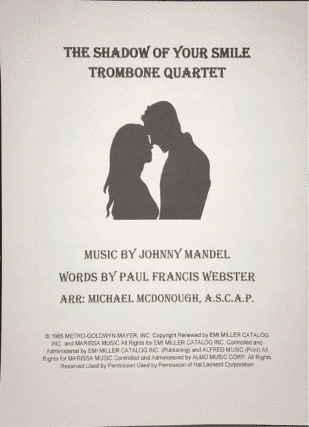 The Shadow Of Your Smile (arr. Dr. Michael C. McDonough A.S.C.A.P.)