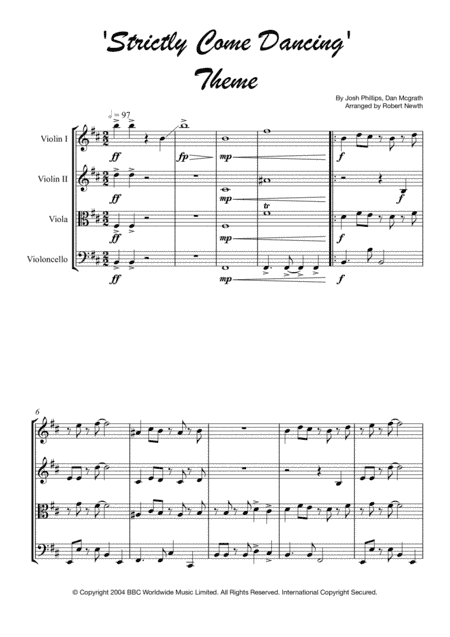 Strictly Come Dancing (arr. Robert Newth)