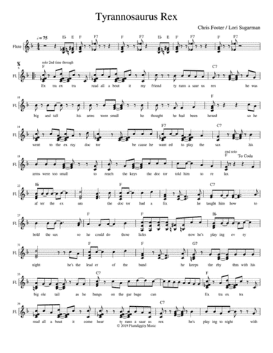 Tyrannosaurus Rex - Lead Sheet