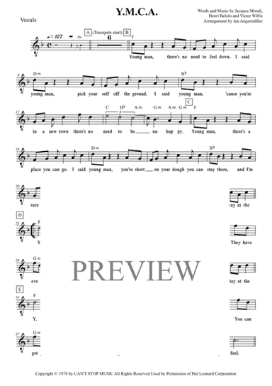 Y.M.C.A. (arr. Jan Angermüller)