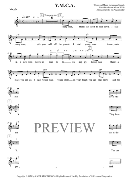 Y.M.C.A. (arr. Jan Angermüller)