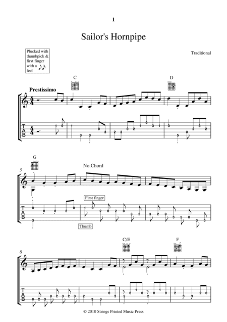 SAILOR'S HORNPIPE (arr. Lee Mitchell)