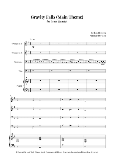 Gravity Falls (main Theme) (arr. GDJ)