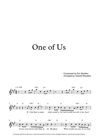 One Of Us (arr. Gabriel Eleutério)