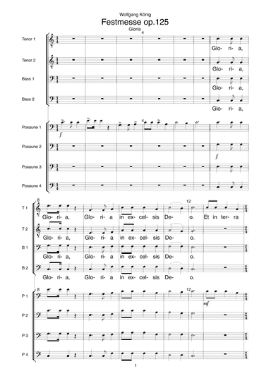 Festmesse op.125 (Gloria)