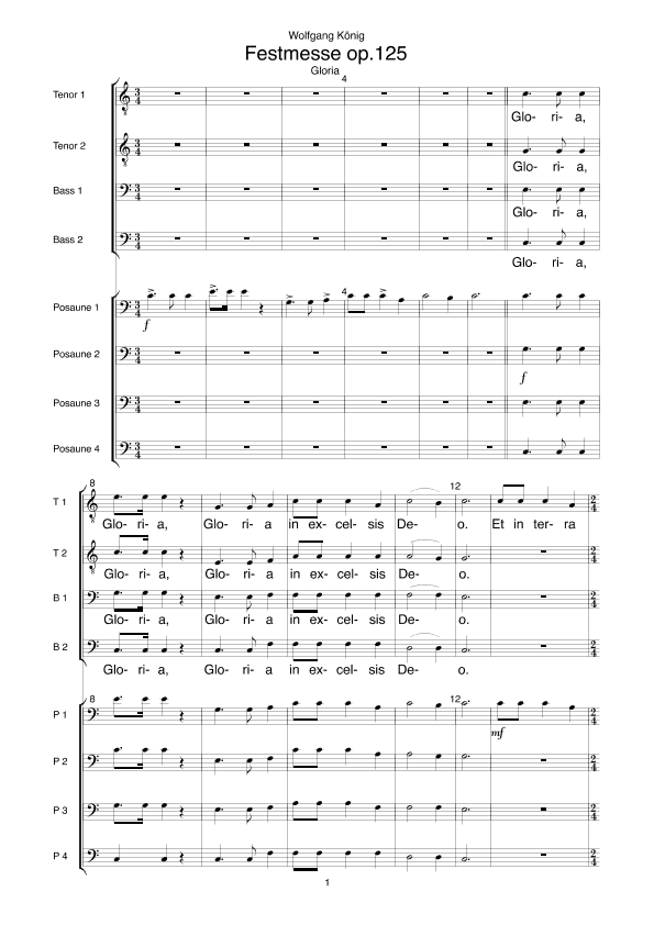 Festmesse op.125 (Gloria)