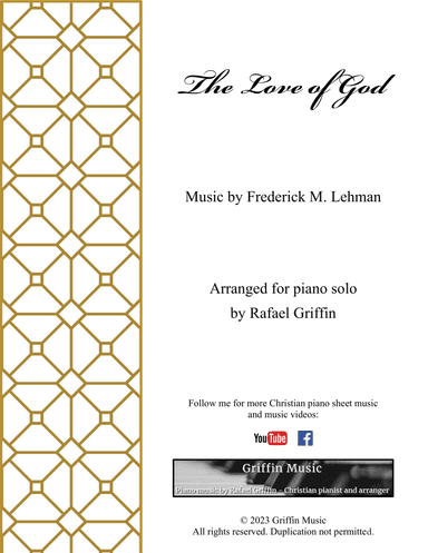 The Love of God (Is Greater Far) (arr. Rafael Griffin)