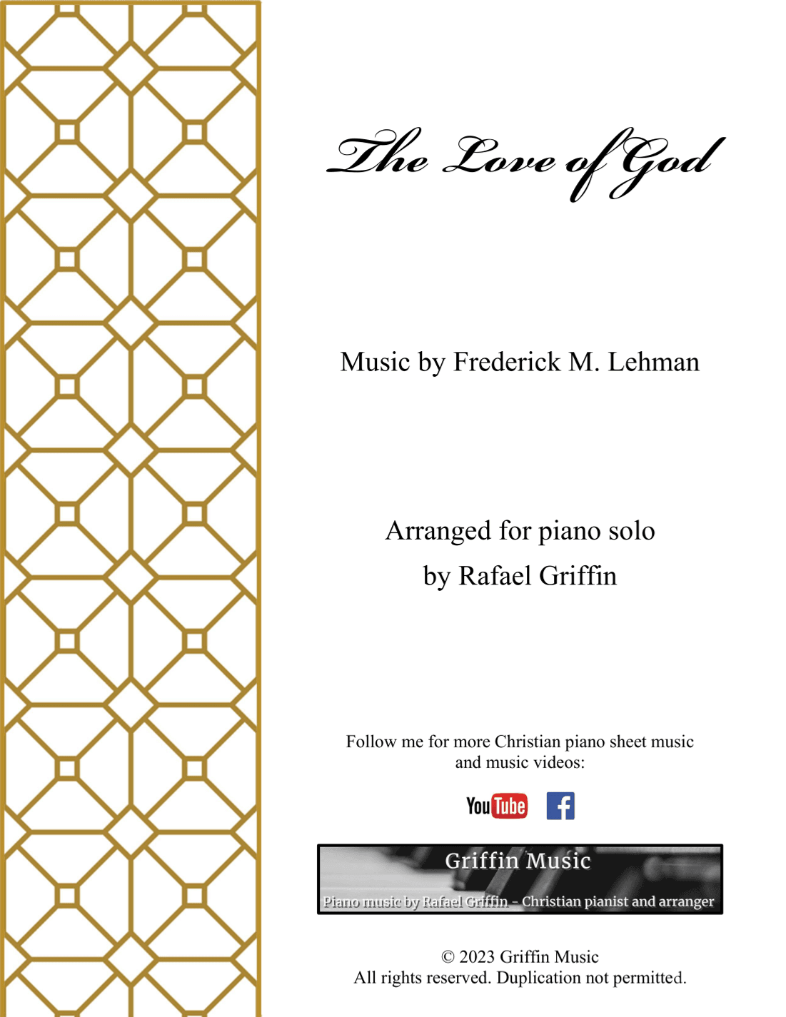 The Love of God (Is Greater Far) (arr. Rafael Griffin)