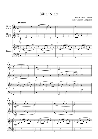 Silent Night (arr. Gildson Cerqueira)