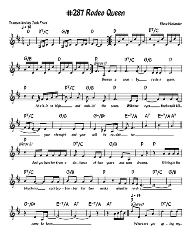 Rodeo Queen (arr. John Fries)