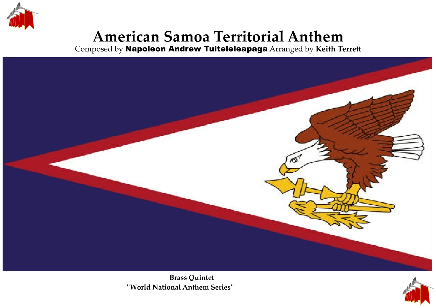 American Samoan Territorial Anthem for Brass Quintet & Percussion (arr. Keith Terrett)