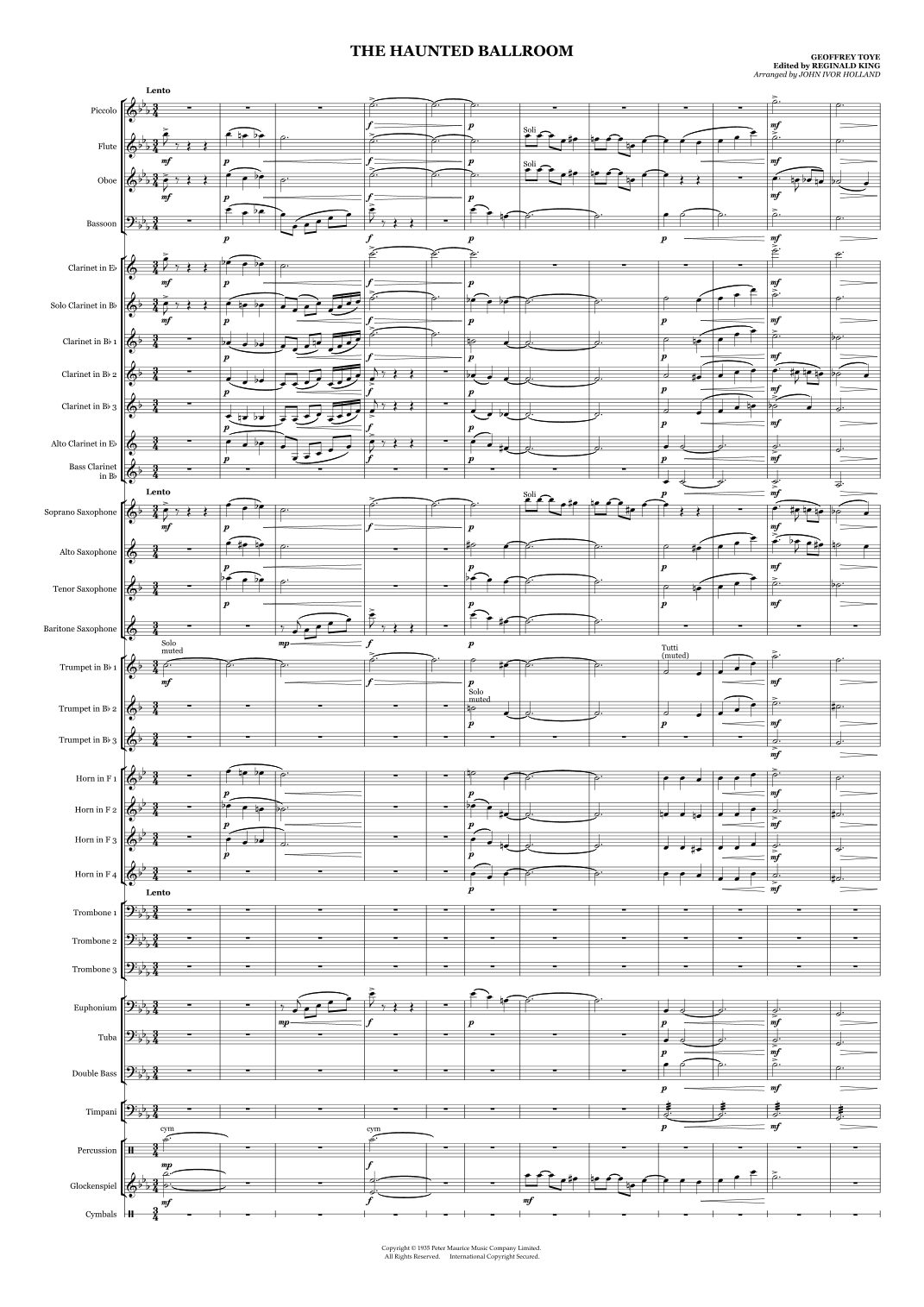Haunted Ballroom (arr. John Ivor Holland)