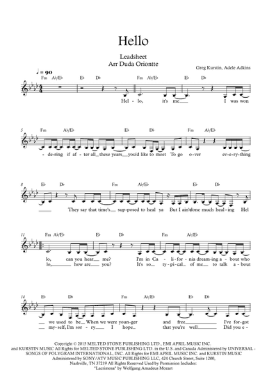 Hello (arr. Duda Oriontte)