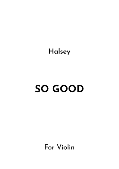 So Good (arr. Jireh J.)