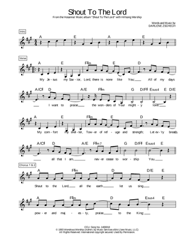 Shout To The Lord (arr. TraviSongs)