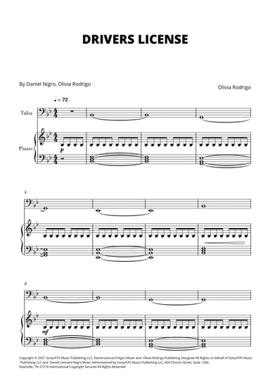 Drivers License (arr. Cadenza Editions)