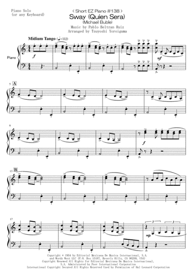 Sway (Quien Sera) (arr. Tsuyoshi Yoroiguma)