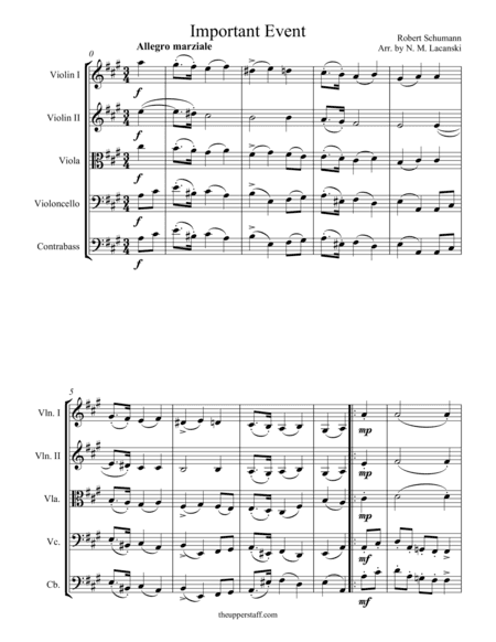 Important Event (arr. Nick Lacanski)