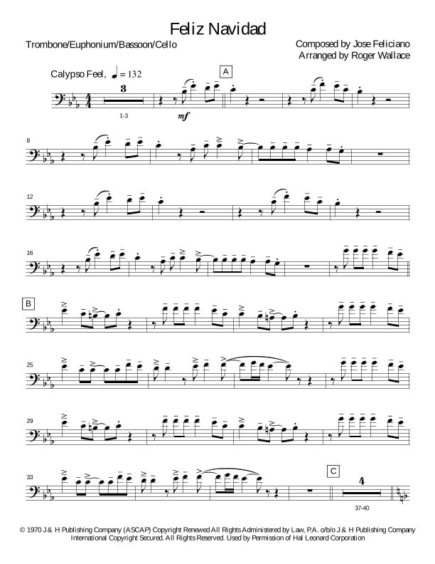 Feliz Navidad (arr. Roger Wallace)