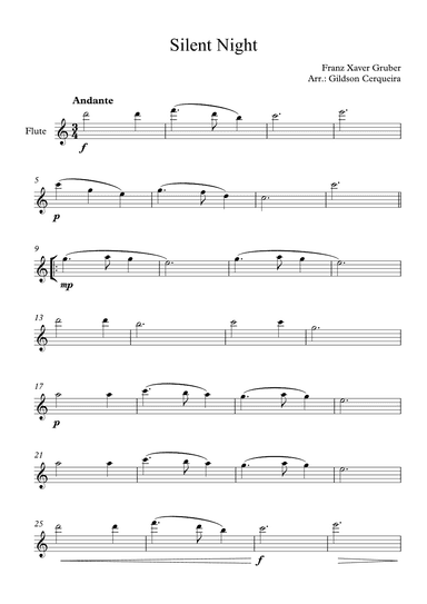 Silent Night (arr. Gildson Cerqueira)