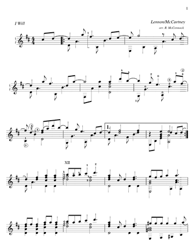 I Will (arr. Robert McCormack)
