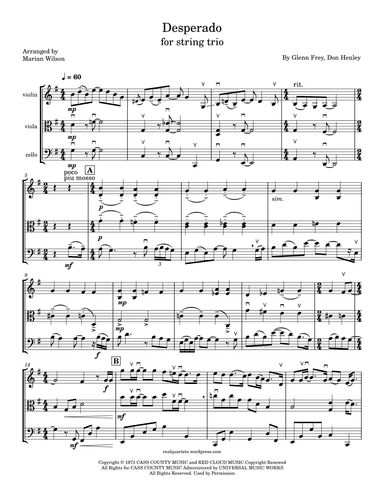 Desperado (arr. Marian Wilson)