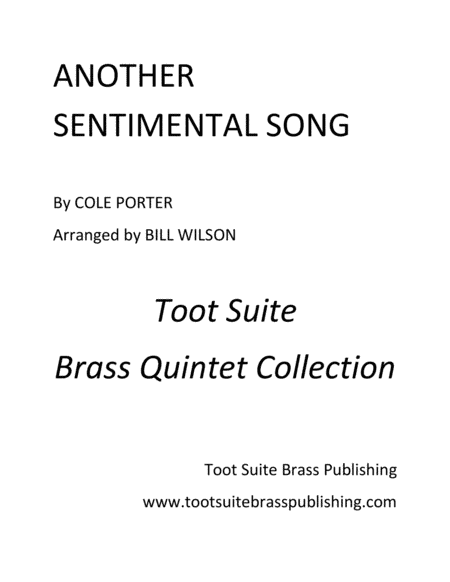 Another Sentimental Song (arr. Bill Wilson)