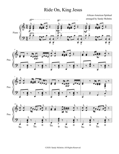 Ride On, King Jesus (arr. Sandy McIntire)