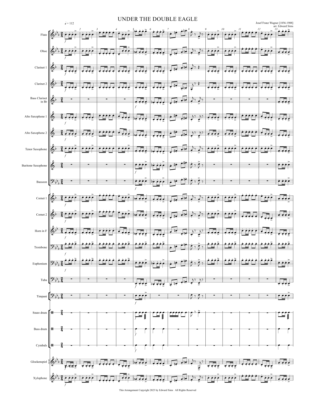 Under The Double Eagle (arr. Edward Sims)