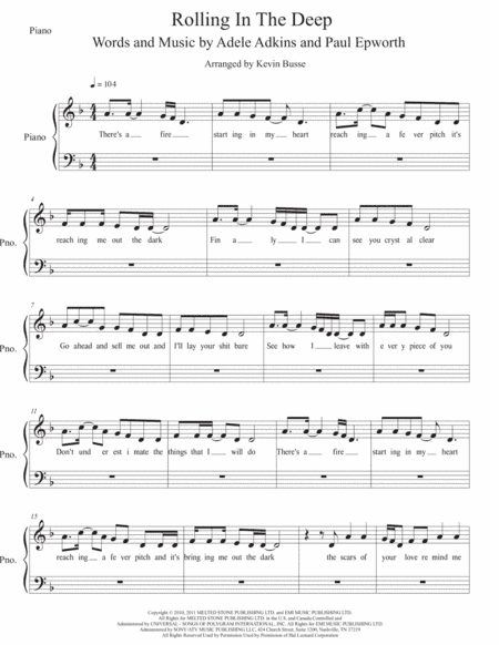 Rolling In The Deep (arr. Kevin Busse)