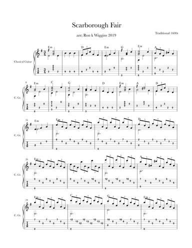 Scarborough Fair (arr. Ron k Wiggins)