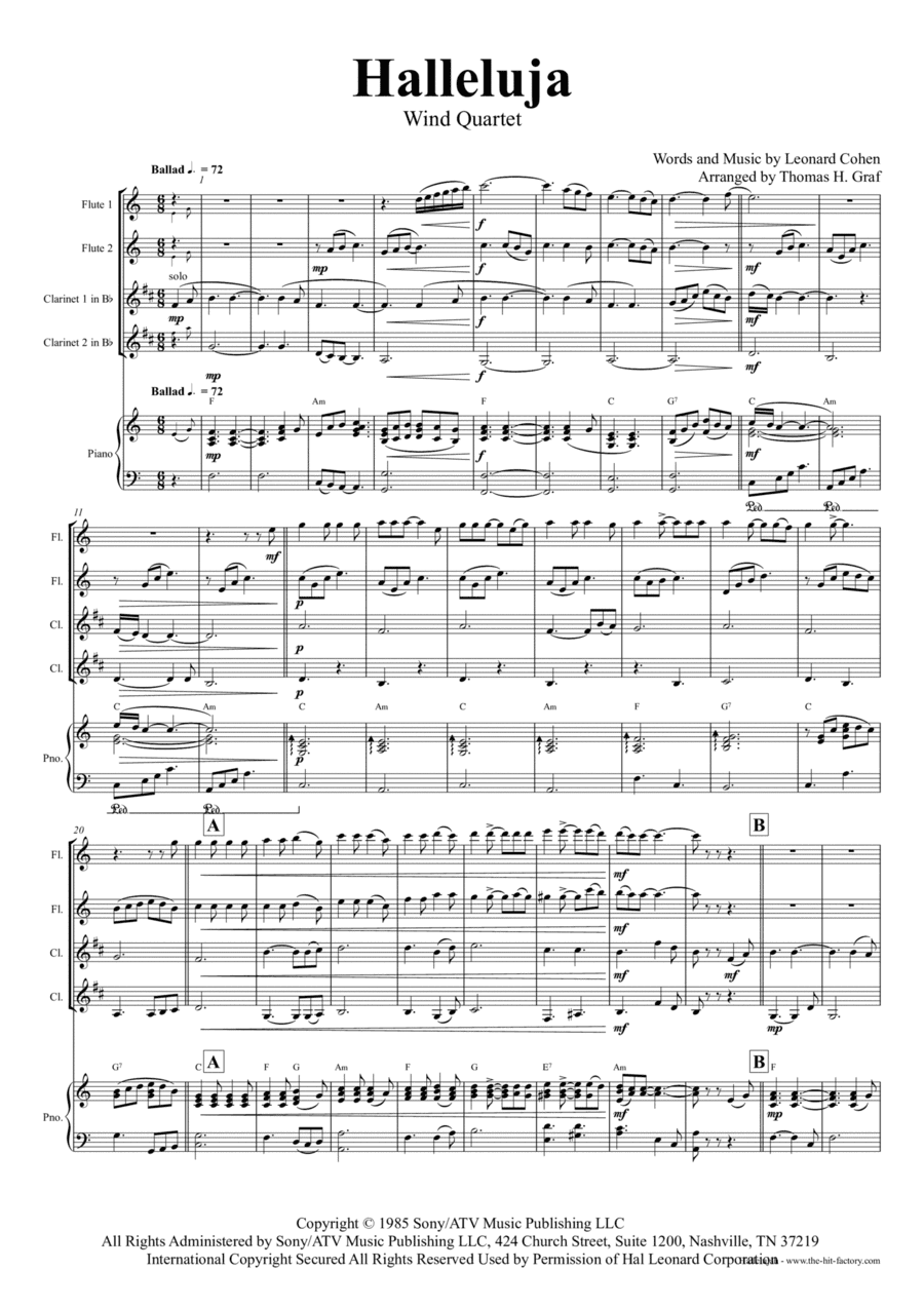 Hallelujah (arr. Thomas Graf)