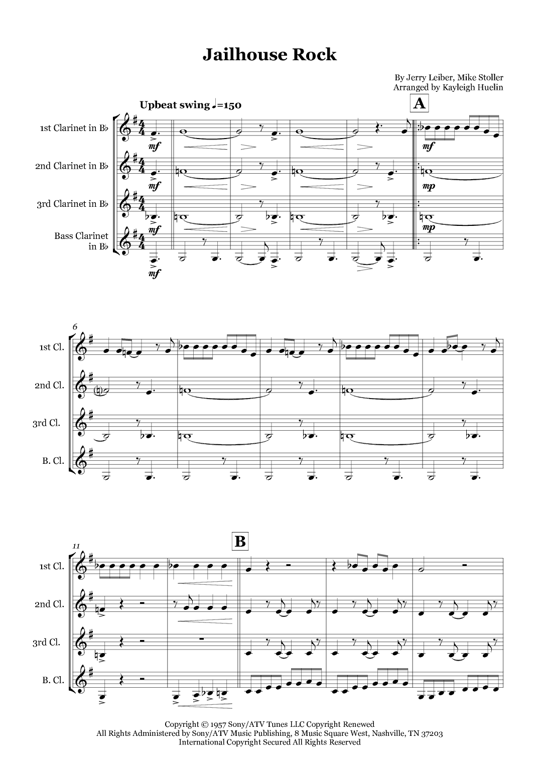 Jailhouse Rock (arr. Kayleigh Huelin)