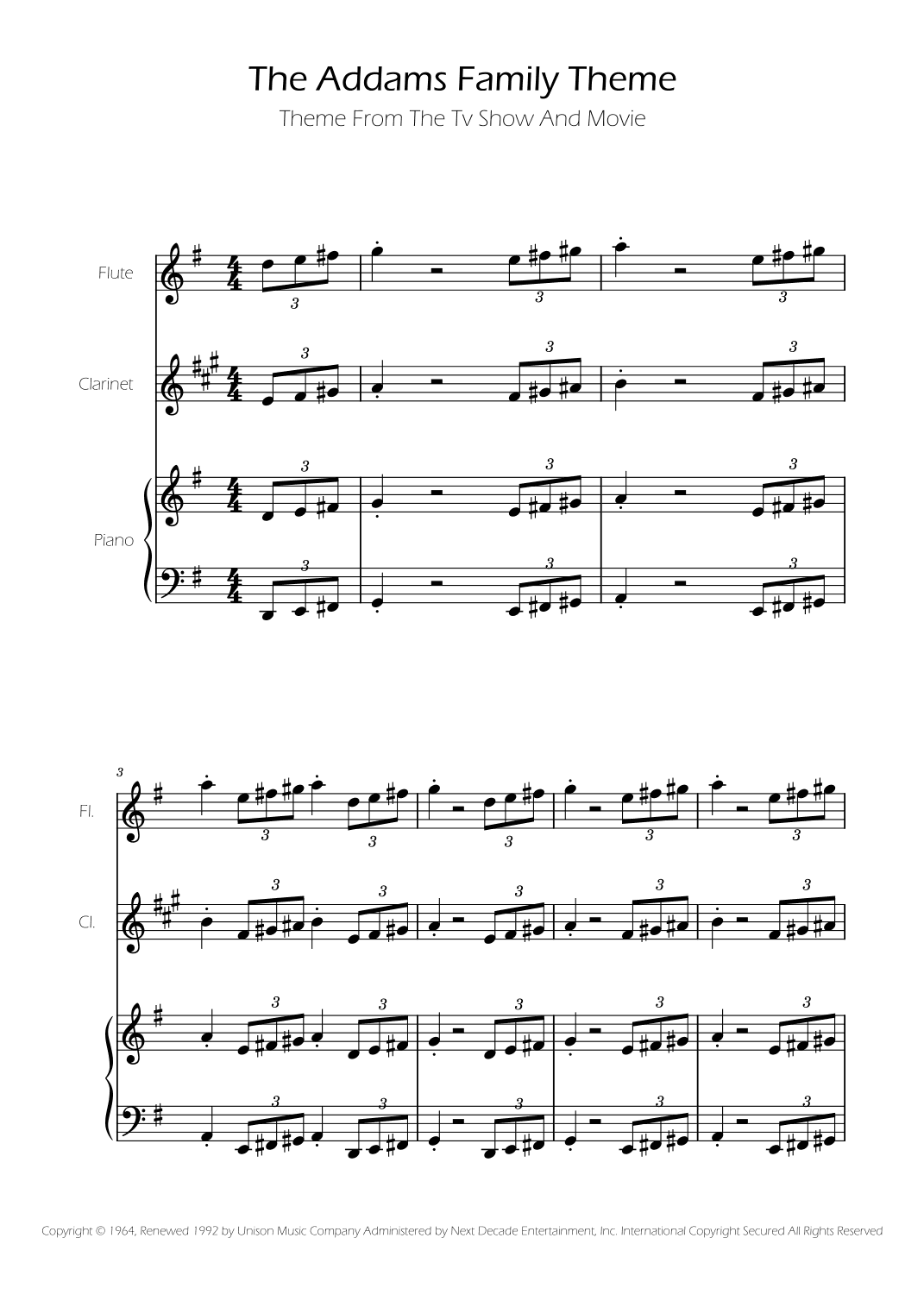 Addams Family Theme (arr. Ygor Nunes)