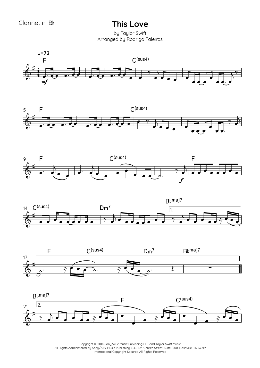 This Love (arr. Rodrigo Faleiros)