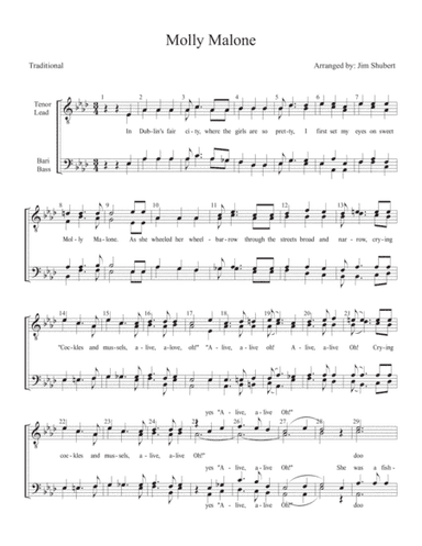Molly Malone (arr. Jim Shubert)