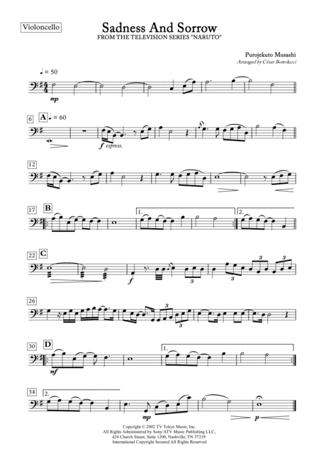 Sadness And Sorrow (arr. ACT Bortolucci)