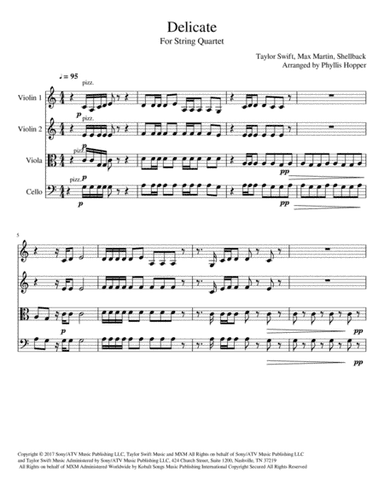 Delicate (arr. Phyllis Hopper)