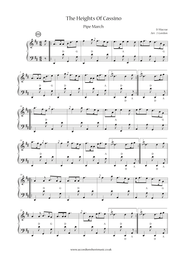 The Heights Of Cassino (arr. Julia Gordon)