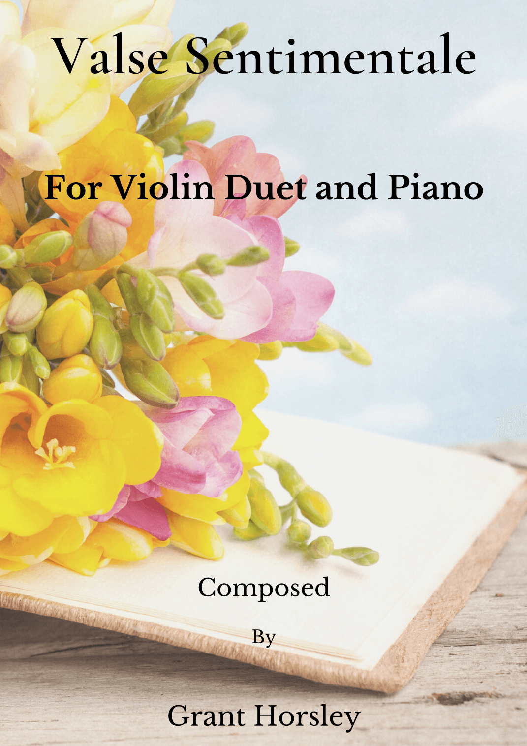 Valse Sentimentale Original for Violin Duet and Piano