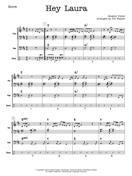 Hey Laura (arr. Joseph Hasper)