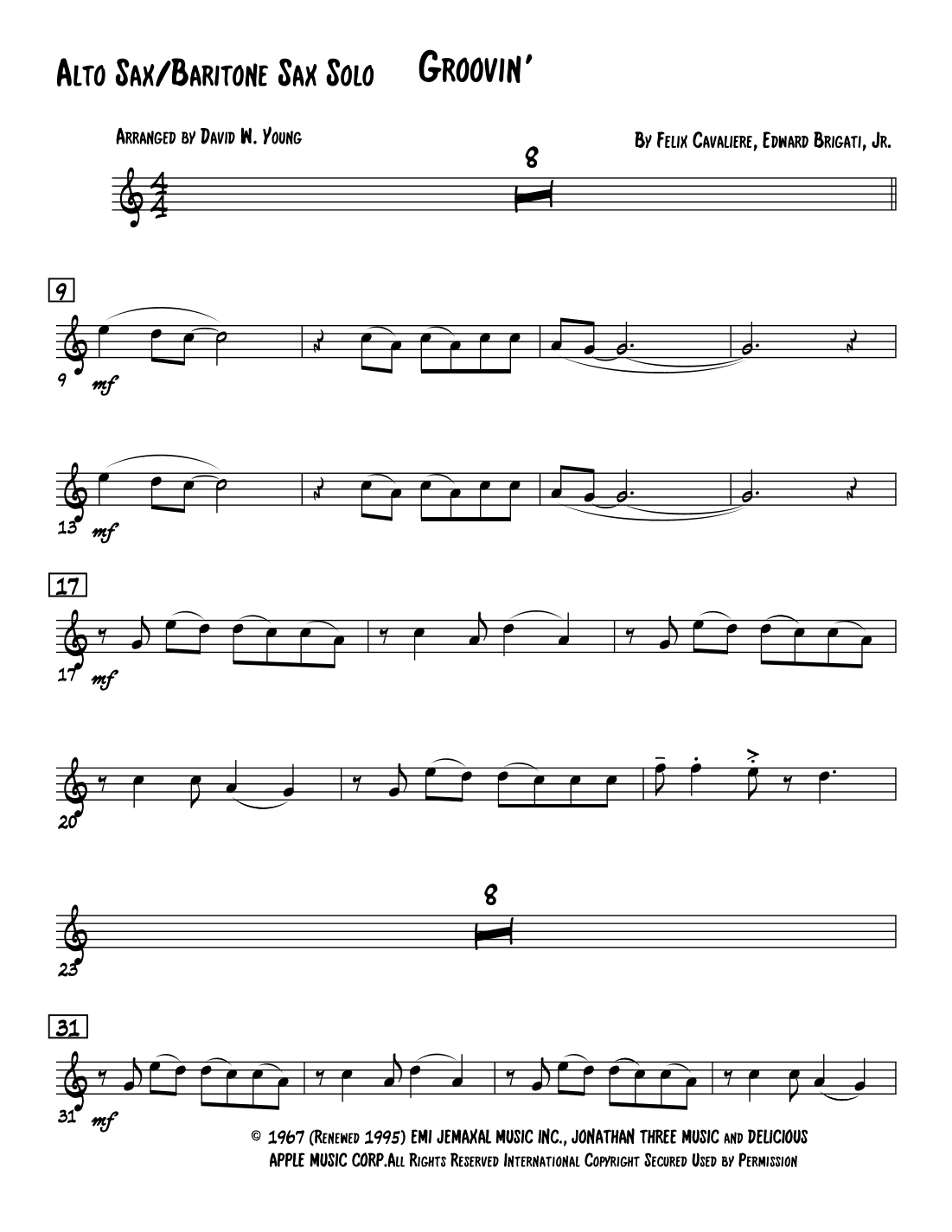 Groovin' (arr. David W. Young)