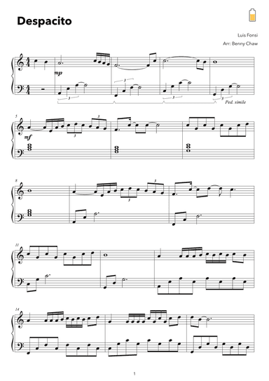 Despacito (arr. Benny Chaw)